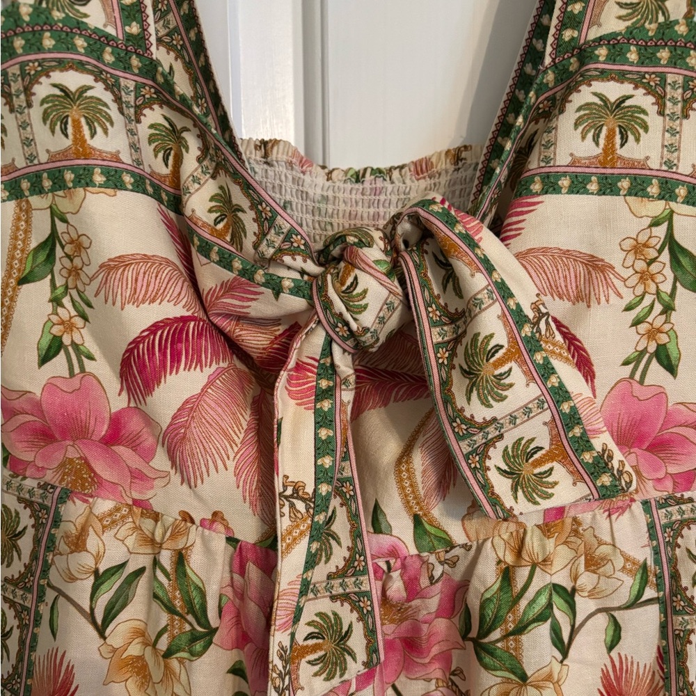 FARM RIO Palm dream strap knot jumpsuit. Size XS. - Picture 6 of 13